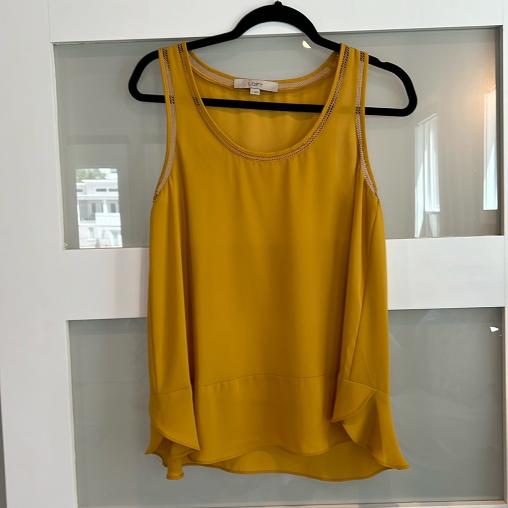 LOFT Mustard Blouse